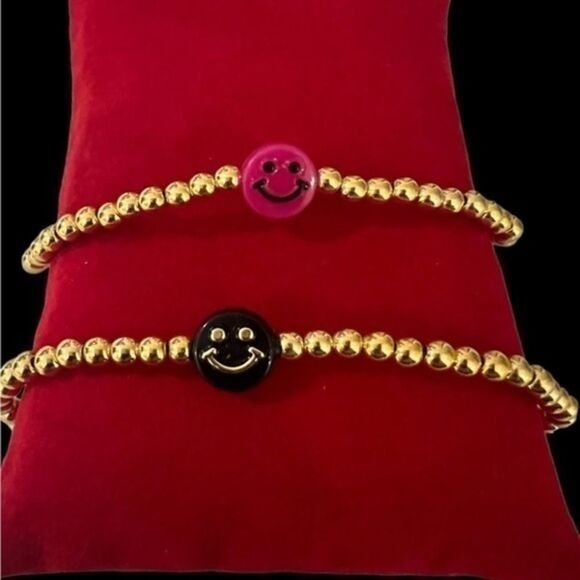 BRACELET HAPPY Beaded with elastic closure …can be customized w color and fit - Picture 4 of 7